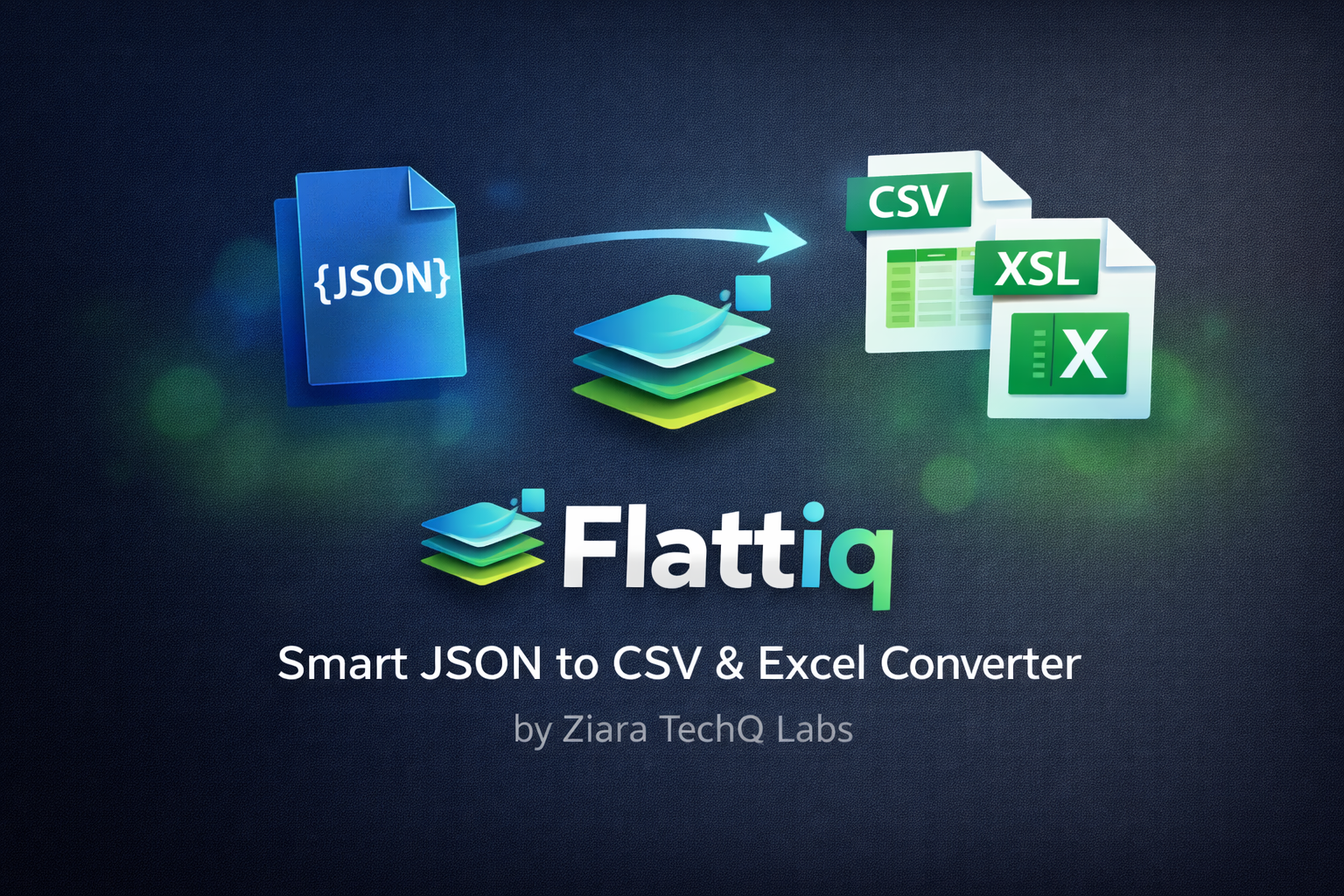 Flattiq - Free JSON to CSV/Excel & CSV/Excel to JSON Converter